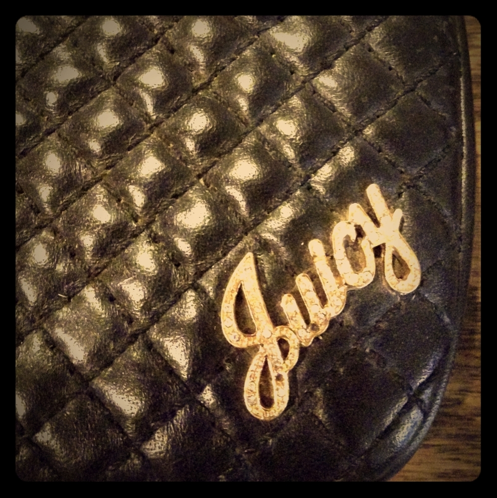Juciy Couture Leather Wallet Wristlet Clutch